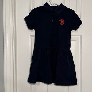 Girls Navy Primrose Uniform Dress. Y2XS (3-4). Great used condition.